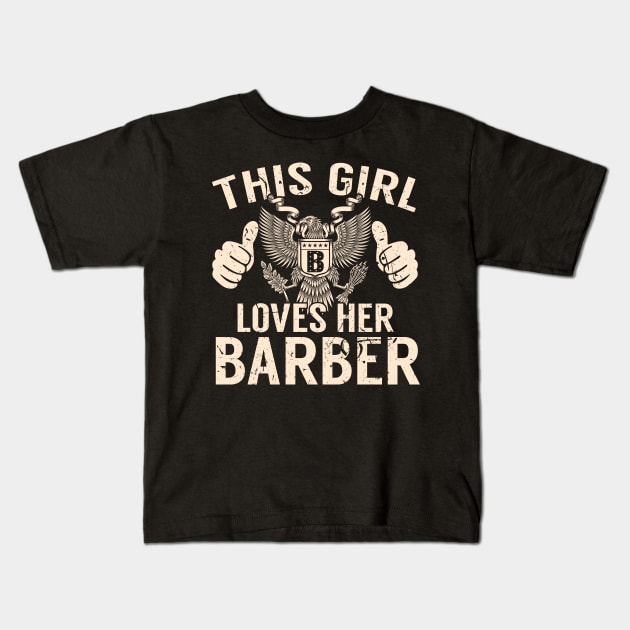 BARBER Kids T-Shirt by Jeffrey19988